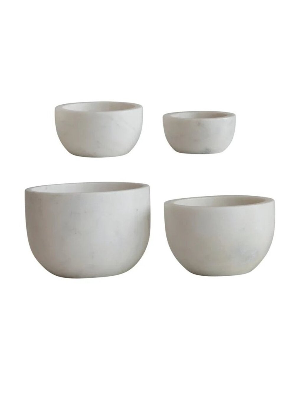 Marble Measuring Bowls Set of 4 NEW Measuring Cups Nesting Kitchen